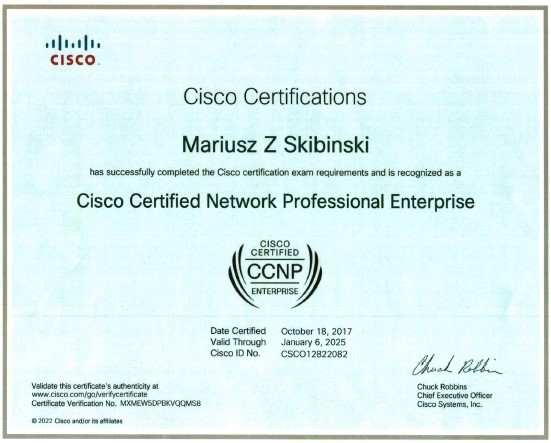 Cisco Certified Network Professional Enterprise